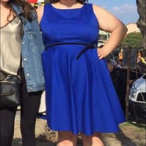 Grace Karin retro swing dress blue 2x